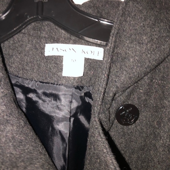 Dark Gray Women Coat - Picture 4 of 6